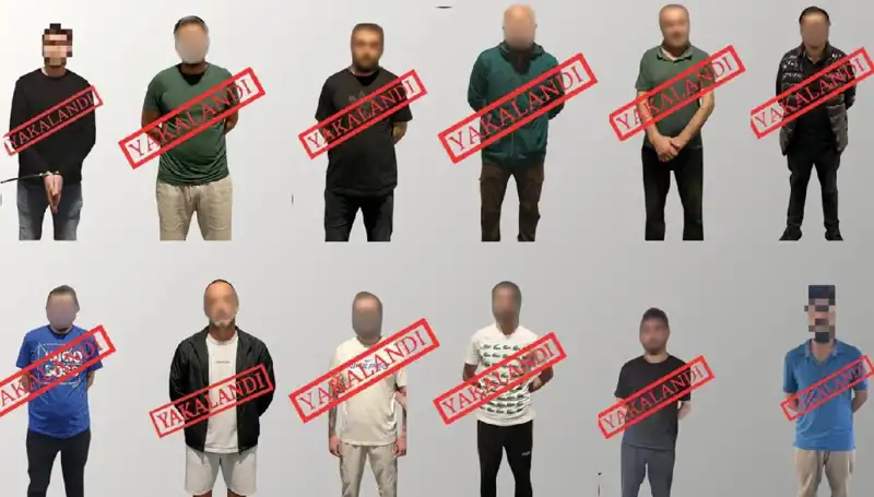 Ulusal Kırmızı Bültenle Aranan 12 Kişi Güvenlik Güçlerince Ele Geçirildi