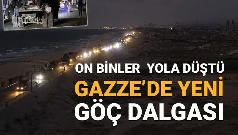 Gazze'deki Yeni Göç Dalgası: İnsanlık Krizi Derinleşiyor