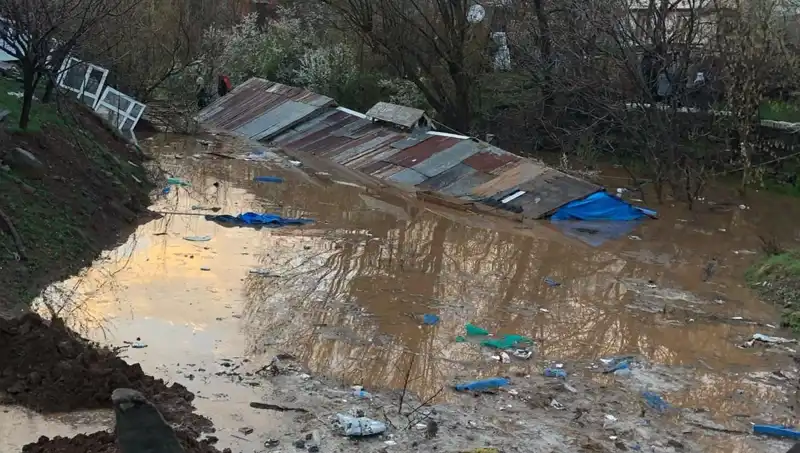 Bingöl'de Sağanak Yağışın Getirdiği Felaket: Ahırlar Sular Altında Kaldı