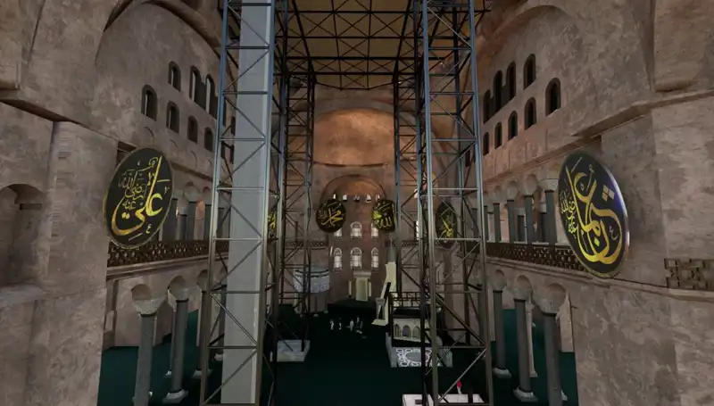 Ayasofya'da Tarihi Restorasyon Çalışmaları: Geçmişin İzleri Yeniden Hayat Buluyor