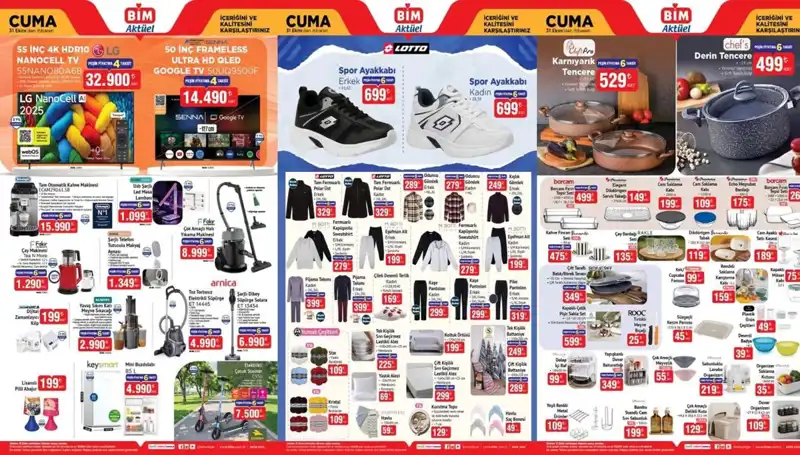 BİM 31 Ekim Aktüel Ürünler Kataloğu: Yeni Alışveriş Fırsatları Sizi Bekliyor!