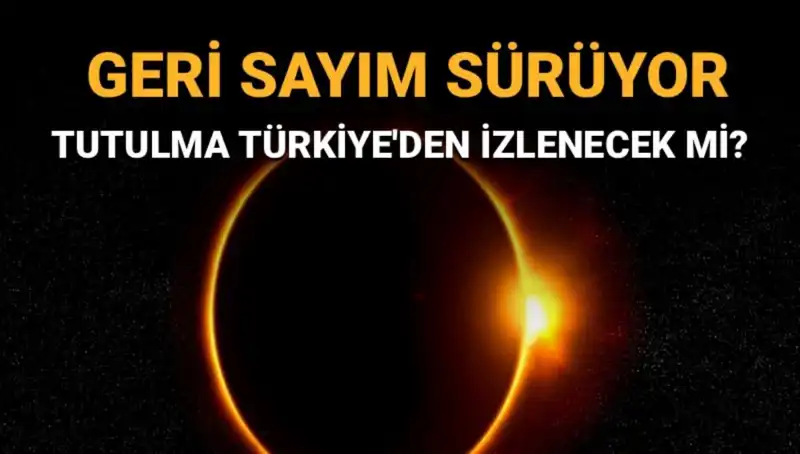Eylül Ayında Türkiye'den İzlenebilecek Eşsiz Güneş Tutulması İçin Geri Sayım Başladı!