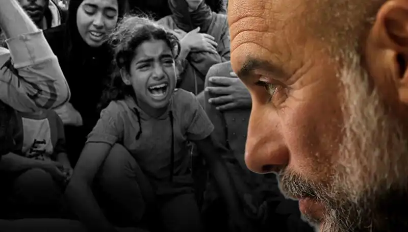 Pep Guardiola'dan Gazze Krizine Duygusal Tepki: Acı Her Yerde