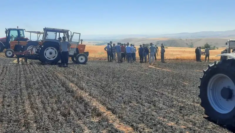 Yozgat’ta Korkunç Yangın: 100 Dönüm Tarım Arazisi Kül Oldu