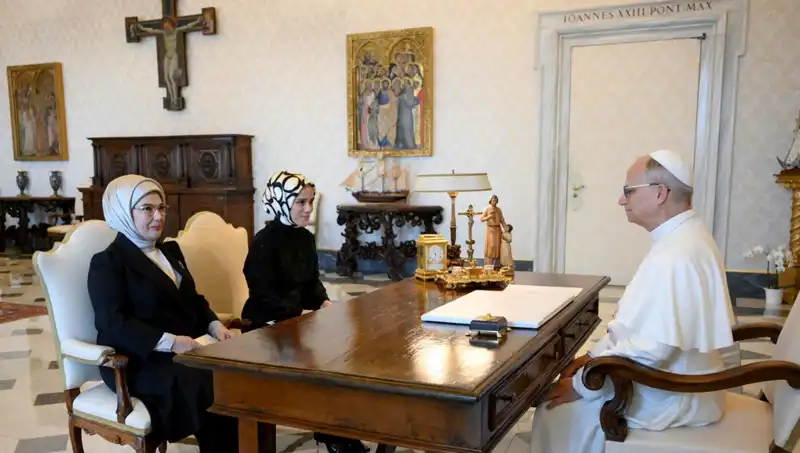 Emine Erdoğan ve Papa Leo: Gazze'nin Geleceği Üzerine Tarihi Toplantı