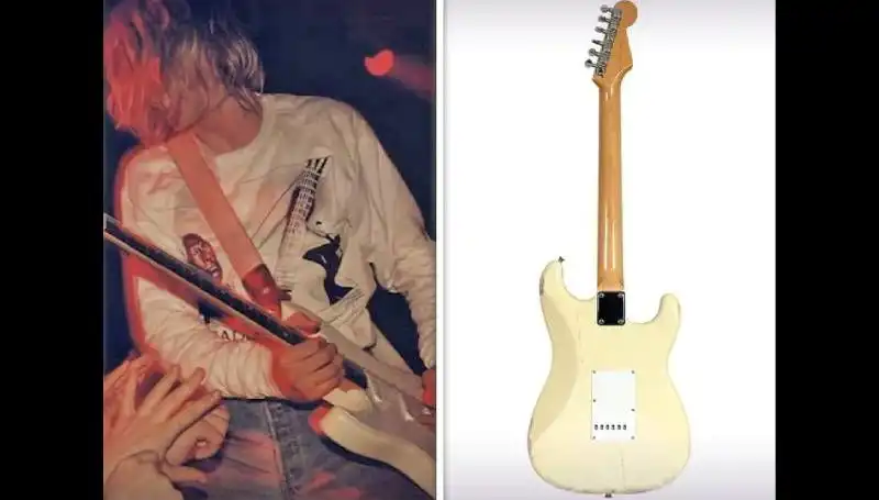 Kurt Cobain'in Efsanevi Gitarı Açık Artırmada Rekor Fiyatla Satıldı!