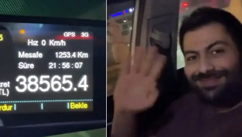 Taksimetre 22 Saat Açık Kaldı, Şehir Şehir Dolaştı!