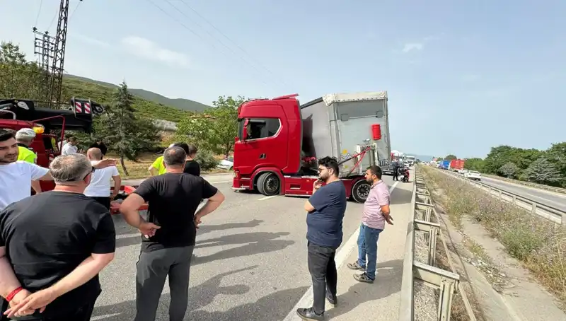 Seyir Halindeyken Arı Soktu: Araç Kaza Yaptı, Trafik Kilitlendi
