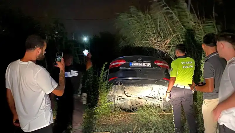Trafik Magandasının Kaçışı Sonrası Dere Yatağına Düşmesi Olayı
