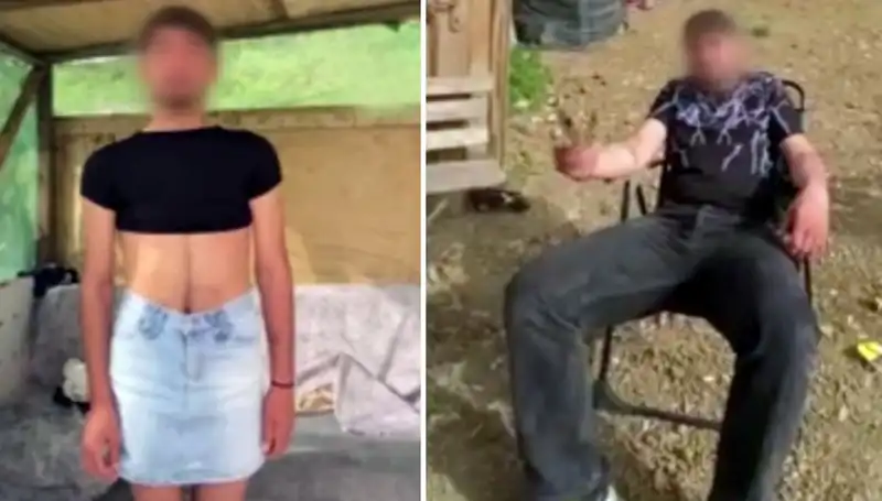 Hırsızları Ele Geçiren Adamlar, Kadın Kıyafeti Giydirip Viral Oldu